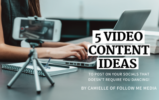 5 Easy Video Content Ideas